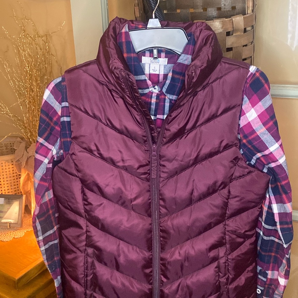 Women’s flannel shirt and vest